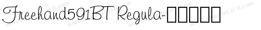 Freehand591BT Regula字体转换